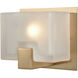 Dobbs LED 6 inch Satin Brass Vanity Light Wall Light