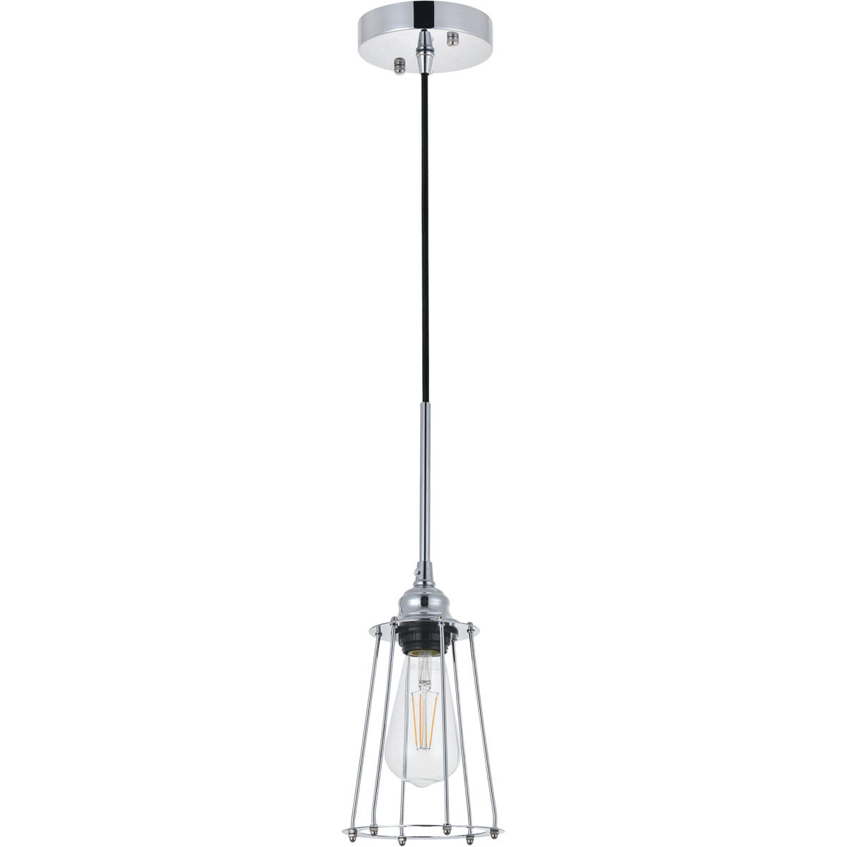 Auspice 1 Light 5.3 inch Chrome Pendant Ceiling Light