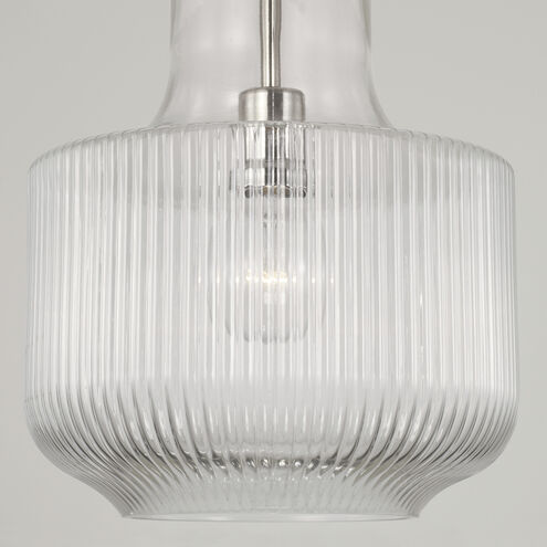 Nyla 1 Light 11 inch Polished Nickel Pendant Ceiling Light