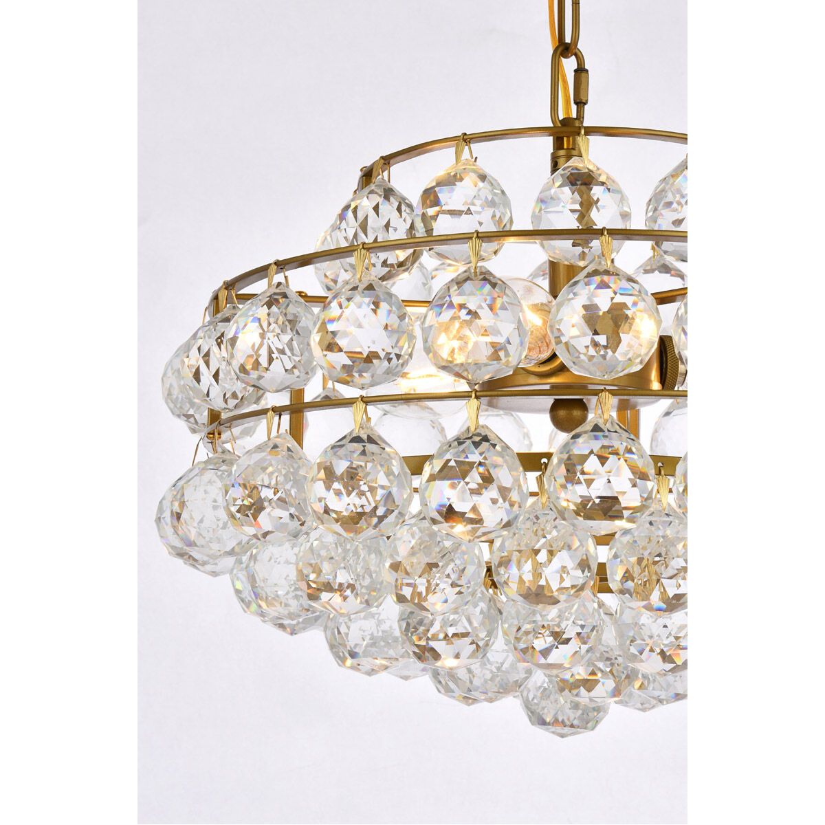 Savannah 3 Light 14 inch Brass Pendant Ceiling Light