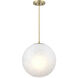 Pixie LED 14 inch Brushed Gold Pendant Ceiling Light