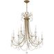 Karrington 12 Light 30 inch Aged Brass Chandelier Ceiling Light