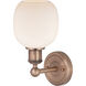 Belfast Sconce Wall Light in Antique Copper, Matte White