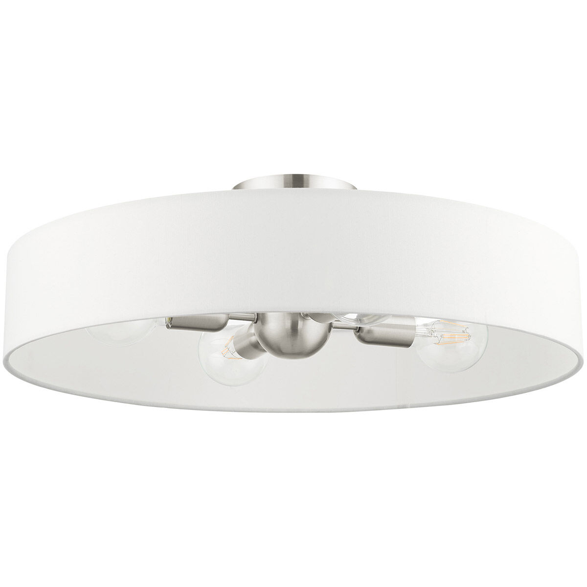 Venlo 4 Light 22 inch Brushed Nickel Semi Flush Ceiling Light
