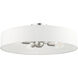 Venlo 4 Light 22 inch Brushed Nickel Semi Flush Ceiling Light