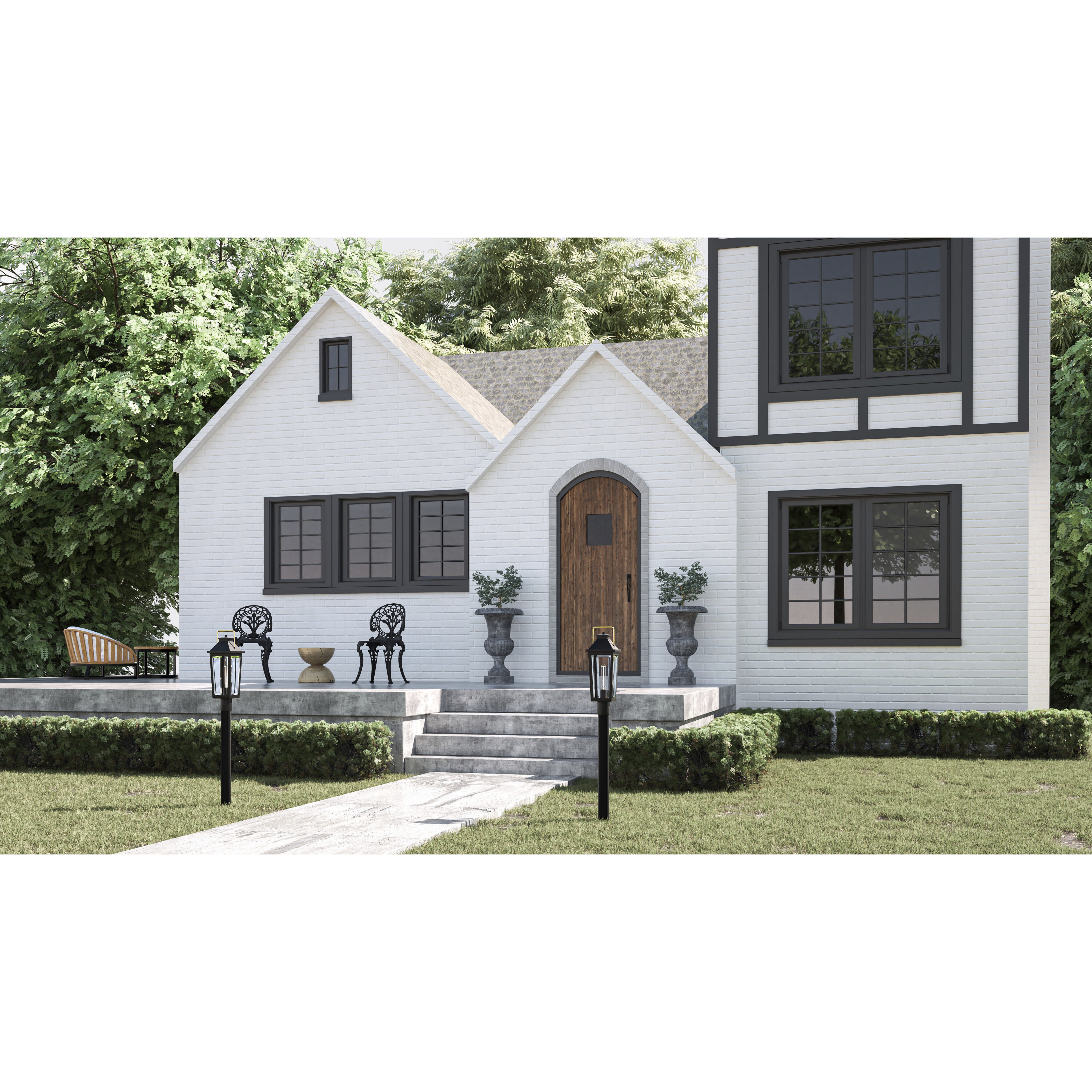 Buckley 1 Light 23 inch Matte Black Outdoor Post Lantern