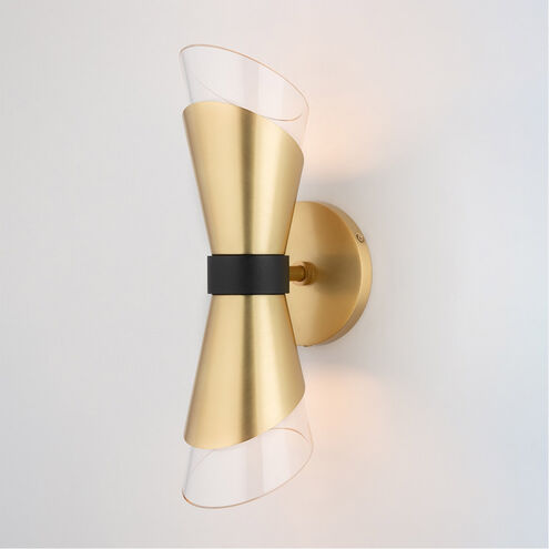 Angie LED 5 inch Aged Brass Wall Sconce Wall Light