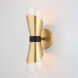 Angie LED 5 inch Aged Brass Wall Sconce Wall Light