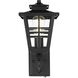 Macon 1 Light 15 inch Black Outdoor Wall Sconce