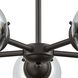 Beckett 5 Light 26 inch Oil Rubbed Bronze Chandelier Ceiling Light in Clear Glass