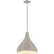 Sima 1 Light 12.25 inch Burnished Nickel Pendant Ceiling Light