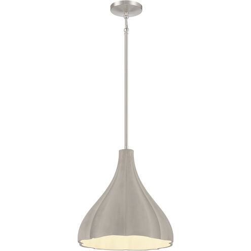 Sima 1 Light 12.25 inch Burnished Nickel Pendant Ceiling Light