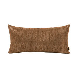 Kidney 22 inch Glam Chocolate Pillow, with Down Insert