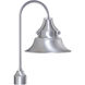 Union 1 Light 21.13 inch Satin Aluminum Outdoor Post Mount, Medium