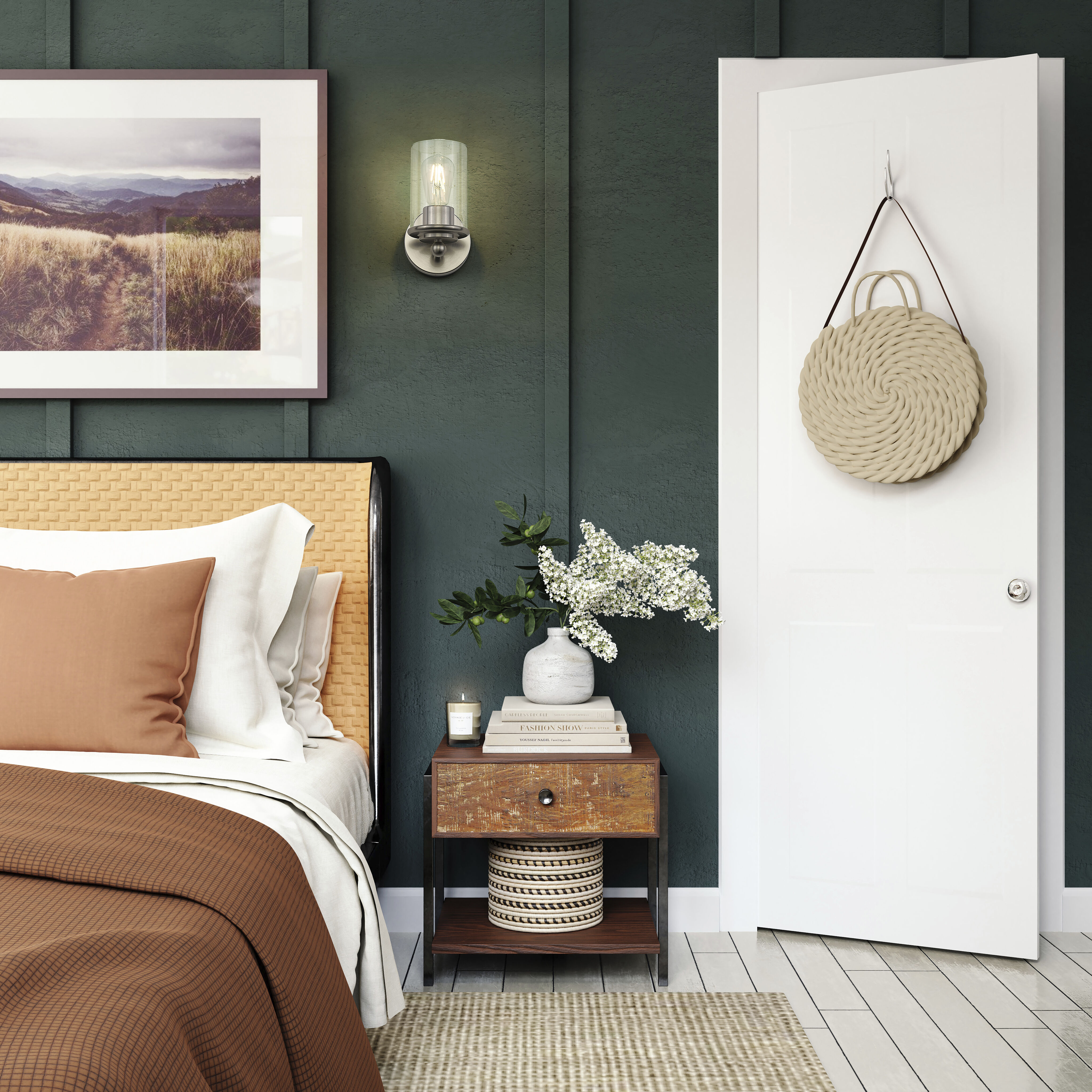 Thayer 1 Light 4.75 inch Brushed Nickel Wall Sconce Wall Light