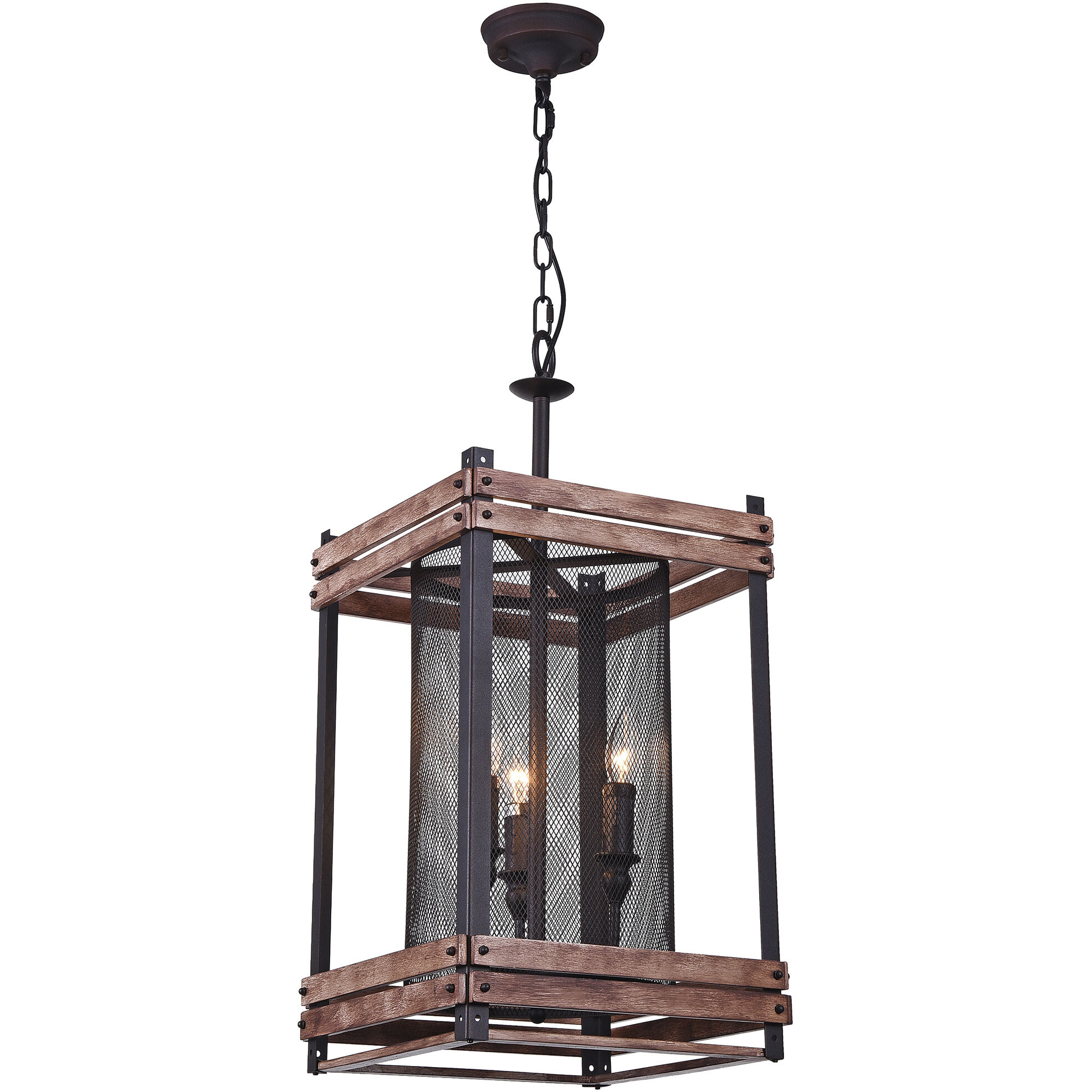 Canada 3 Light 13 inch Black Chandelier Ceiling Light