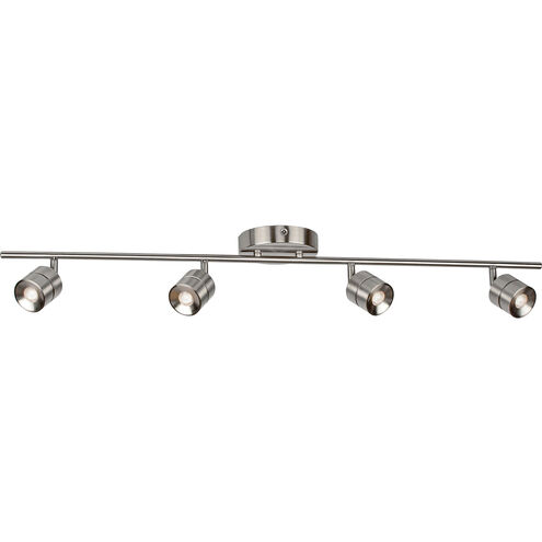 Core 4 Light 120V Satin Nickel Fixed Rail Ceiling Light