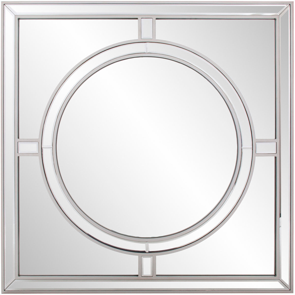 Arwen 40 X 40 inch Champagne Silver Wall Mirror, Large