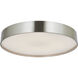 Snare LED 17 inch Brushed Nickel Flush Mount Ceiling Light