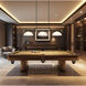 Vanguard 3 Light 58.5 inch Matte Black and Rubbed Brass Billiard Ceiling Light in White Linen Glass