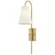 Limoges 1 Light 6 inch Vintage Brass Wall Sconce Wall Light