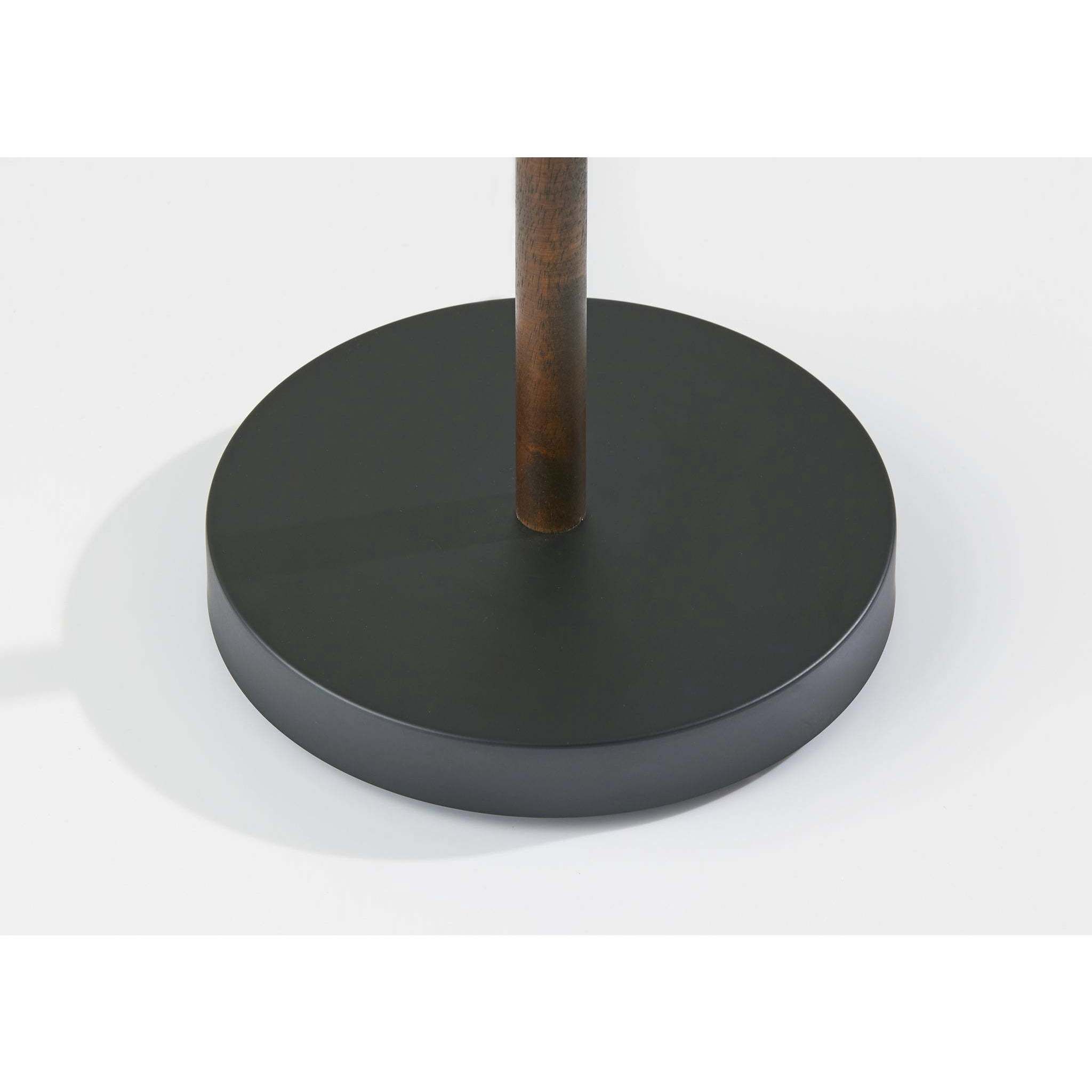 Palmer 62 inch 60.00 watt Black and Walnut Wood Floor Lamp Portable Light 