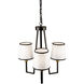 Coco LED 19.7 inch Gold and Black Chandelier Ceiling Light