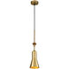 Etoile 1 Light 5.25 inch Aged Brass Pendant Ceiling Light