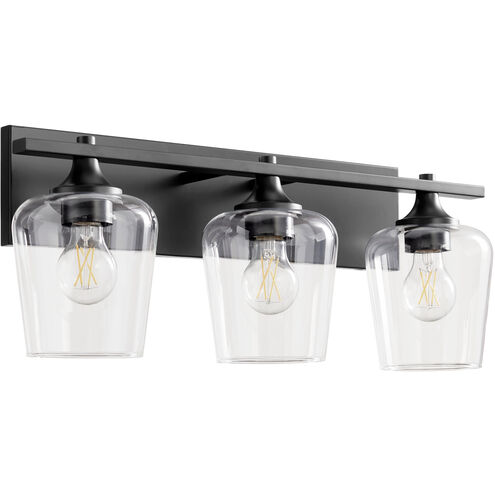 Veno 3 Light 23 inch Matte Black Vanity Light Wall Light