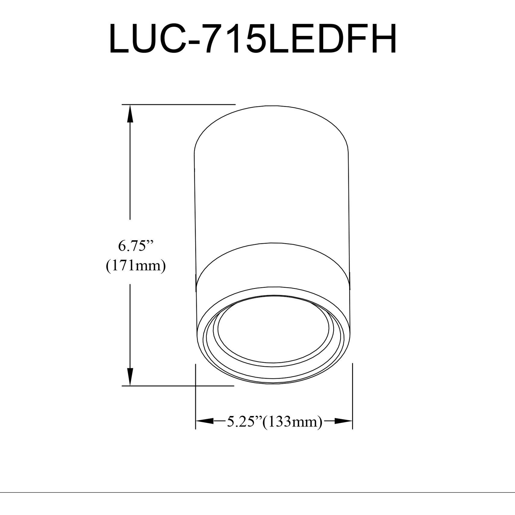 Lucia LED 5.5 inch Aged Brass Flush Mount Ceiling Light