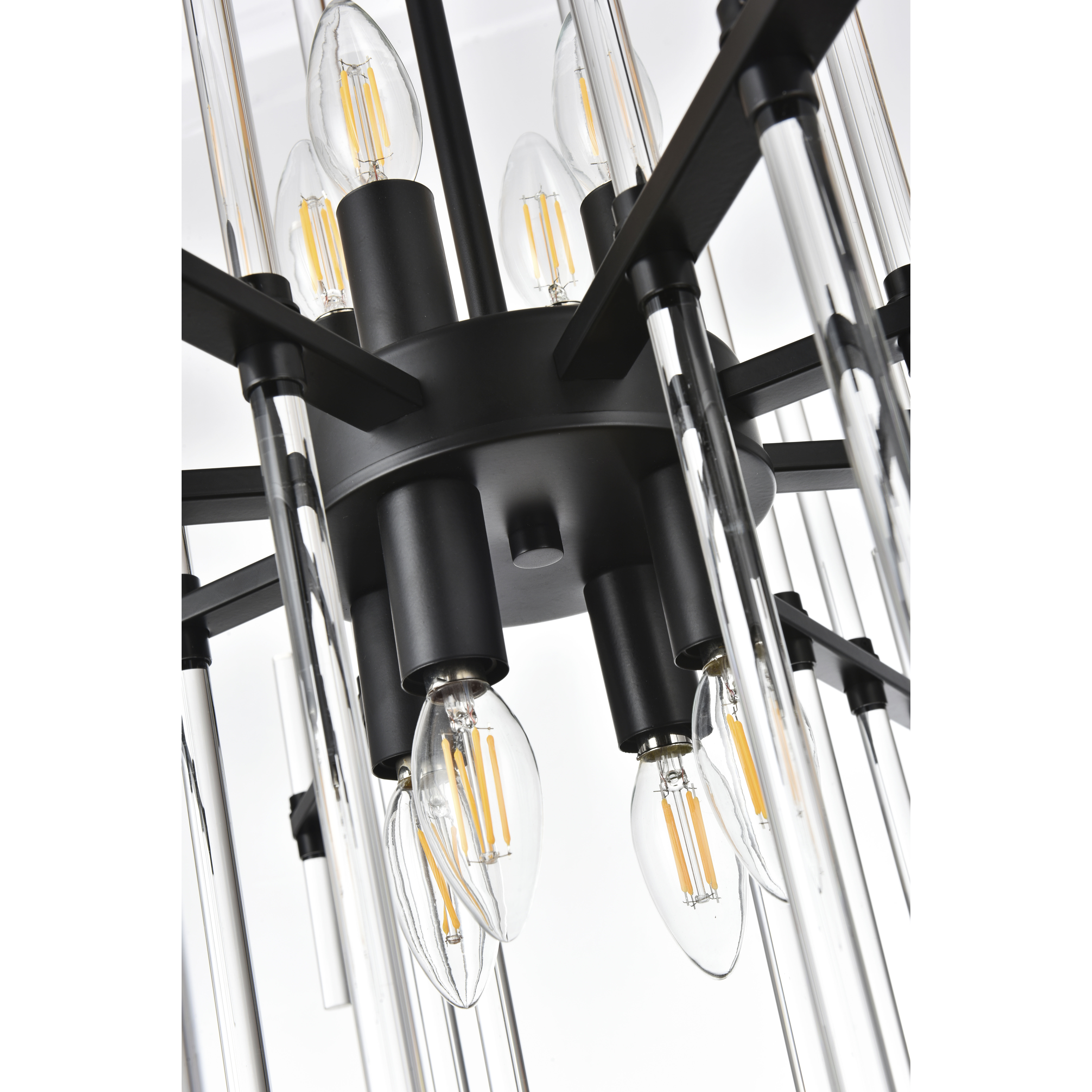 Sienna 8 Light 31 inch Black Pendant Ceiling Light