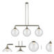 Franklin Restoration XX-Large Beacon LED 44 inch Brushed Satin Nickel Island Light Ceiling Light in Seedy Glass, Franklin Restoration