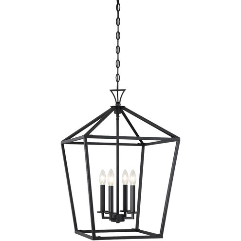 Townsend 4 Light 17 inch Matte Black Pendant Ceiling Light