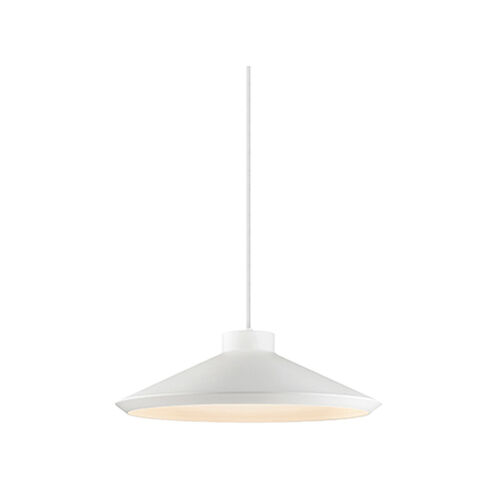 Koma 1 Light 22 inch Satin White Pendant Ceiling Light in Medium