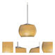 Keno 1 Light Satin Nickel Pendant Ceiling Light