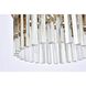 Sydney 3 Light 16 inch Satin Gold Pendant Ceiling Light in Clear