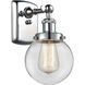 Ballston Beacon 1 Light 6 inch Polished Chrome Sconce Wall Light in Clear Glass, Ballston