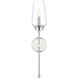 Clara Wall Sconce Wall Light in Polished Nickel