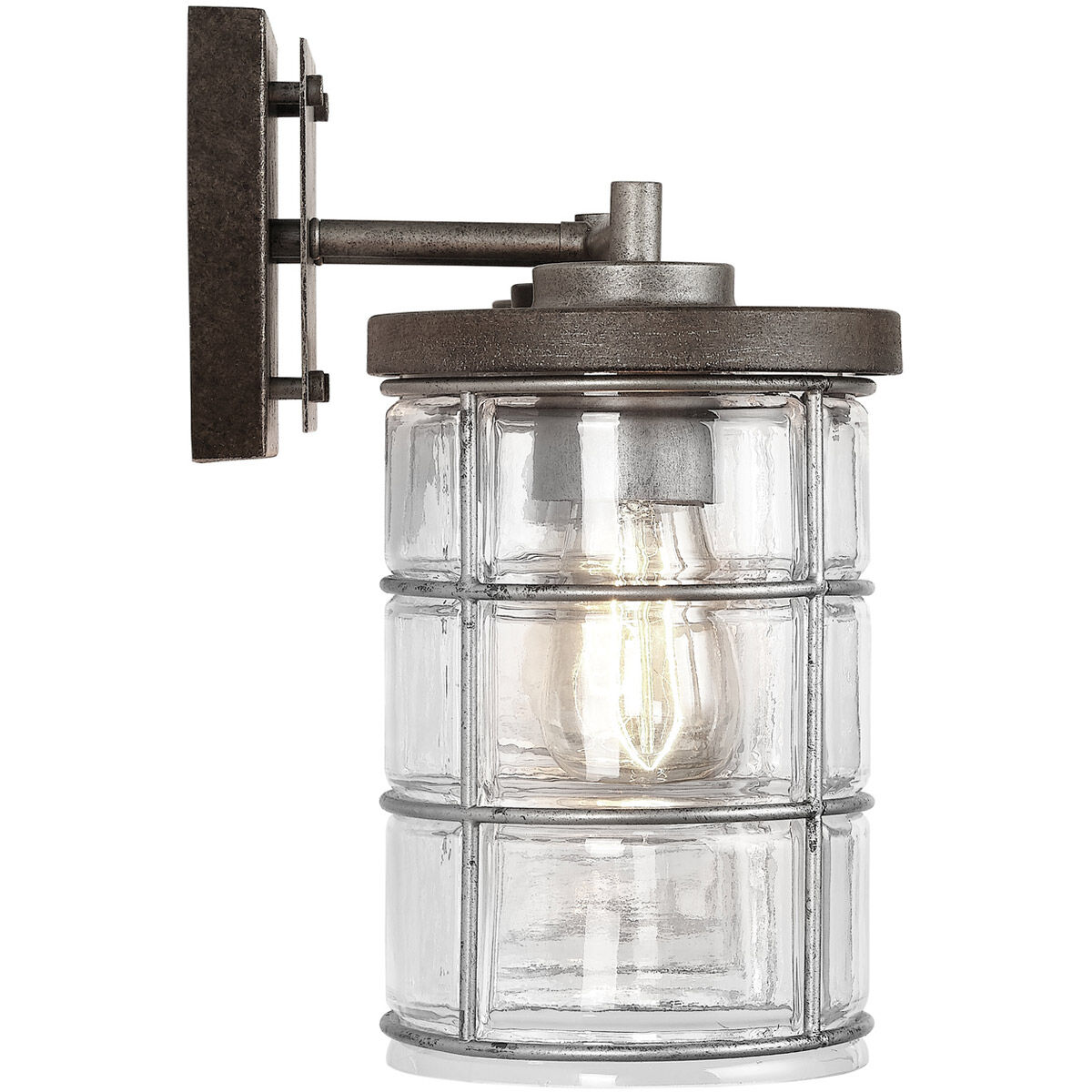 Colby 3 Light 26 inch Urban Grey Vanity Light Wall Light