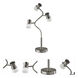 Cyrus 26 inch 9 watt Brushed Steel Table Lamp Portable Light