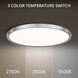 Argo LED 19 inch Brushed Nickel Flush Mount Ceiling Light in 2700K, 19in. 