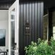 Simpson 3 Light 19.75 inch Matte Black and Textured Gold Outdoor Sconce