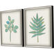 Botanical 22866 Green and Metallic Framed Art