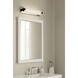Arclume LED 24 inch Chrome and Dark Matte Black Bath Bar Wall Light