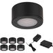 Mini Puck 6 Light 24 Black Puck Lighting Ceiling Light, WAC Limited