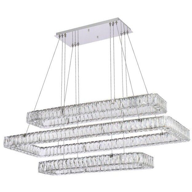 Monroe 3 Light 50 inch Chrome Pendant Ceiling Light
