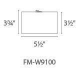 Vessel LED 5.5 inch White Flush Mount Ceiling Light in 4000K