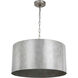 Miro 3 Light 20 inch Vintage Silver Pendant Ceiling Light