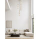 Soji LED 15.75 inch Black and Gold Multi-Light Pendant Ceiling Light