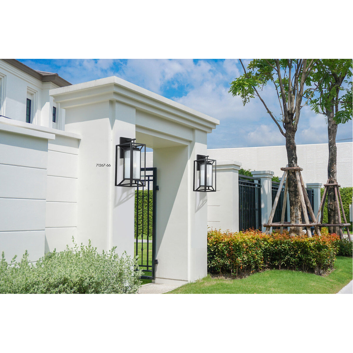 Harbor View 4 Light 30 inch Sand Coal Outdoor Wall Mount, Great Outdoors